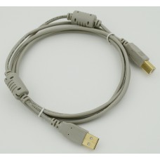 Кабель USB 2.0, PRO, AB, 1.8м, золот.контакты, экран