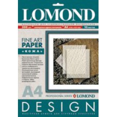 Бумага Lomond A4 200г 10л., глянцевая, ярко-белая с фактурой выделанной кожи, тиснение 'Кожа"