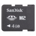 ФЛЕШ КАРТА MEMORY STICK MICRO (M2) 4GB SANDISK (SDMSM2-004G-E11M)