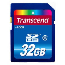 ФЛЕШ КАРТА SDHC 32GB CLASS6 TRANSCEND (TS32GSDHC6)