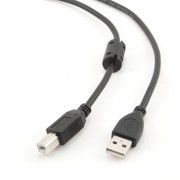 Кабель USB 2.0 Pro Gembird CCF-USB2-AMBM-6, AM/BM, 1.8м, черный, пакет