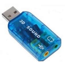 ЗВУКОВАЯ КАРТА USB TRUA3D (C-MEDIA CM108) 2.0 CHANNEL OUT 44-48KHZ (5.1 VIRTUAL CHANNEL) RTL