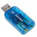 ЗВУКОВАЯ КАРТА USB TRUA3D (C-MEDIA CM108) 2.0 CHANNEL OUT 44-48KHZ (5.1 VIRTUAL CHANNEL) RTL