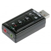 ЗВУКОВАЯ КАРТА USB TRUA71 (C-MEDIA CM108) 2.0 CHANNEL OUT 44-48KHZ VOLUME CONTROL (7.1 VIRTUAL CHANN