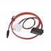 Кабель Combo micro SATA Cablexpert CC-MSATA-001, molex+SATA/microSATA, 9pin+7pin, для 1.8" HDD (длина инт - 45см, питание - 25см)