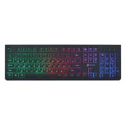 КЛАВИАТУРА OKLICK 440ML ЧЕРНЫЙ USB SLIM LED
